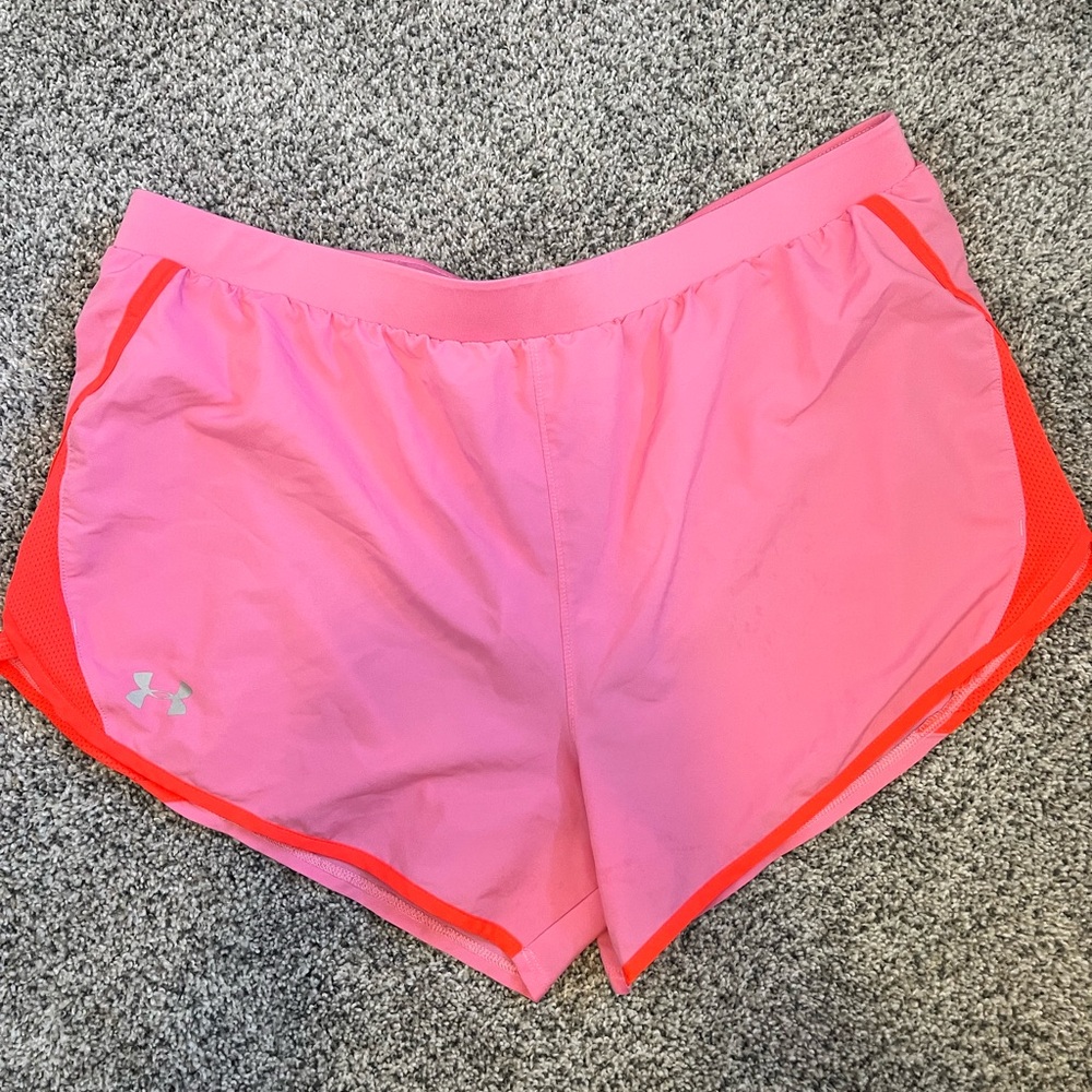 Under Armour Women's Bright Pink Athletic Shorts